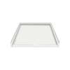 39.5 x 37.75 Solid Surface Barrier Free Shower Base with Trench Drain in White