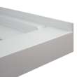 FLU6032L-39 Linear 60-in W x 32-in L Rectangular Alcove Concealed End Drain Shower Base with Left Hand Drain in Grey