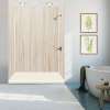 FLU6032R-32 Linear 60-in W x 32-in L Rectangular Alcove Concealed End Drain Shower Base with Right Hand Drain in Cameo