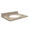 Transolid Granite 43-in x 22-in Vanity Top with Eased Edge