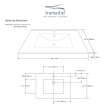 Juliette 49-in Vitreous China with Integrated Sink