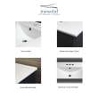 Juliette 49-in Vitreous China with Integrated Sink