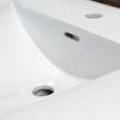 TL-1734-01 Juliette 49-in x 22-in Vitreous China Vanity Top with Integrated Sink and 4-in Centerset Faucet Holes, White