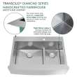 KKM-DTDOF362510 Diamond Sink Kit with Farmhouse Style 60/40 Double Bowls, Magnetic Accessory Kit and Drain Kit