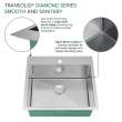 Diamond Sink Kit with Single Bowl, Micro Dual Mount Installation, Magnetic Accessories Kit, and Drain Kit