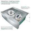 Diamond KKM-DTSSF302510 Diamond Sink Kit with Farmhouse Style Single Bowl, Magnetic Accessories Kit, and Drain Kit