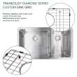 Diamond Sink Kit with 60/40 Double Bowls, Undermount Installation, Magnetic Accessories Kit, and Drain Kit
