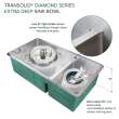 Diamond KKM-DUDO361910 Diamond Sink Kit with 60/40 Double Bowls, Undermount Installation, Magnetic Accessories Kit, and Drain Kit