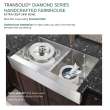 KKM-DUDOF362010 Diamond Sink Kit with Farmhouse Style 60/40 Double Bowls, Magnetic Accessories Kit, and Drain Kit