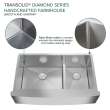 Diamond KKM-DUDOF362210 Diamond Sink Kit with Farmhouse Style 60/40 Double Bowls, Magnetic Accessories Kit, and Drain Kit