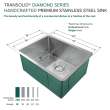 Diamond KKM-DUSB231810 Diamond Sink Kit with Single Bowl, Undermount Installation, Magnetic Accessories Kit, and Drain Kit