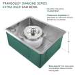 Diamond KKM-DUSB231810 Diamond Sink Kit with Single Bowl, Undermount Installation, Magnetic Accessories Kit, and Drain Kit