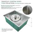 Diamond Titan Sink Kit with Single Bowl, Undermount Installation, Magnetic Accessories Kit, and Drain Kit