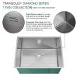 Diamond Titan Sink Kit with Single Bowl, Undermount Installation, Magnetic Accessories Kit, and Drain Kit