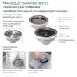 Diamond Titan Sink Kit with Single Bowl, Undermount Installation, Magnetic Accessories Kit, and Drain Kit