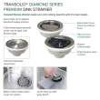 Diamond Sink Kit with Single Bowl, Undermount Installation, Magnetic Accessories Kit, and Drain Kit