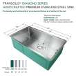 Diamond Sink Kit with Super Single Bowl,  Undermount Installation, Magnetic Accessories Kit, and Drain Kit