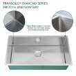 Diamond Sink Kit with Super Single Bowl, Undermount Installation, Magnetic Accessories Kit, and Drain Kit