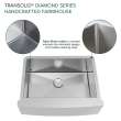 KKM-DUSSF302210 Diamond Sink Kit with Farmhouse Style Single Bowl, Magnetic Accessories Kit, and Drain Kit