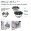 KKM-DUSSF362010 Diamond Sink Kit with Farmhoue Style Super Single Bowl, Magnetic Accessories Kit, and Drain Kit