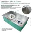 Diamond Titan Sink Kit with Super Single Bowl, Undermount Installation, Magnetic Accessories Kit, and Drain Kit