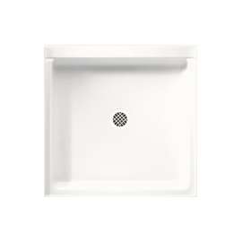 Solid Surface 36-in x 72-in Alcove Shower Wall and Base Kit