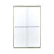 Solid Surface/Clear Glass 48-in x 72-in Alcove Shower Wall, Base, and Door Kit