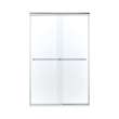 Solid Surface/Clear Glass 48-in x 72-in Alcove Shower Wall, Base, and Door Kit
