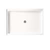 Solid Surface/Clear Glass 48-in x 72-in Alcove Shower Wall, Base, and Door Kit