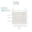 Expressions 60-in X 32-in X 72-in Glue to Wall Alcove Shower Kit