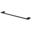 4-Piece Bathroom Accessory Kit Including a robe hook, a toilet paper holder, a towel ring, and a 24-in towel bar, in Black