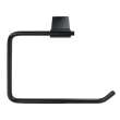 4-Piece Bathroom Accessory Kit Including a robe hook, a toilet paper holder, a towel ring, and a 24-in towel bar, in Black