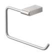 4-Piece Bathroom Accessory Kit Including a robe hook, a toilet paper holder, a towel ring, and a 24-in towel bar, in Brushed Stainless