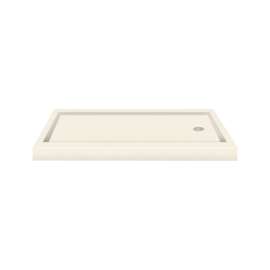 60 x 32 Solid Surface Shower Base with Right Hand Drain in Biscuit