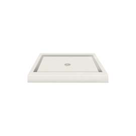 36 x 36 Solid Surface Shower Base with Center Drain in Matrix Summit