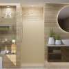 36-in x 36-in x 72-in Solid Surface Shower Wall Trimmable Surround in Sea Shore
