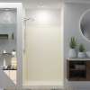 48-in x 36-in x 72-in Solid Surface Shower Wall Trimmable Surround in Biscuit