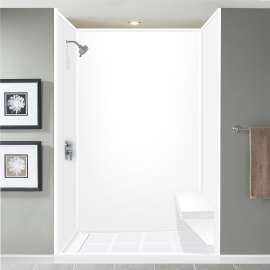 Studio Rectangular Shower Seat in White