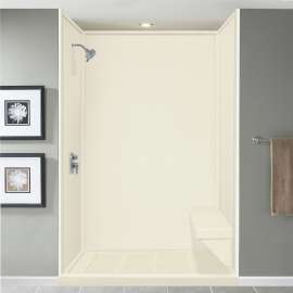 Studio Rectangular Shower Seat in Biscuit
