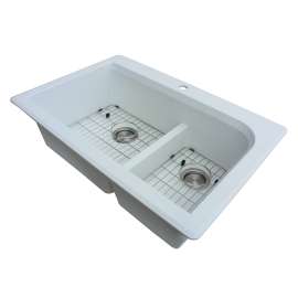 Bottom Stainless Steel Sink Grid Set for Radius RTDJ3322,RUDJ3118 silQ Granite Kitchen Sinks