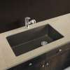 31.75-in x 19.125-in x 9.5-in silQ Granite Kitchen Sink with Super Single bowl, Undermount Installation, in Espresso