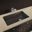 31.75-in x 19.125-in x 9.5-in silQ Granite Kitchen Sink with Super Single bowl, Undermount Installation, in Espresso