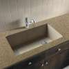31.75-in x 19.125-in x 9.5-in silQ Granite Kitchen Sink with Super Single bowl, Undermount Installation, in Cafe Latte