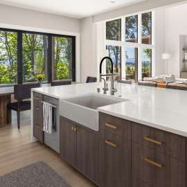 RUSSF3319-16 SilQgranite Farmhouse Kitchen Sink in Caf
