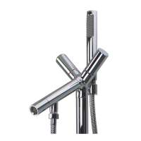 Anais with Duvall SAN6030-T4230 60-in x 30-in x 24-in Freestanding Tub and Faucet Kit, White