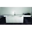 Brookfield 60-in L x 32-in W x 19-in H Resin Stone Drop-in/Undermount Bathtub with end drain, in White