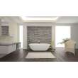 Sherwood Grande 71-in L x 32-in W x 21-in H Resin Stone Freestanding Bathtub with center drain, in White