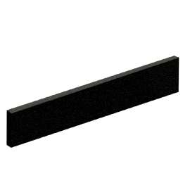 22-in Bathroom Vanity Top Left-Hand Side Splash in Absolute Black