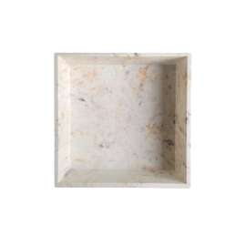 SSP1414-48 SaraMar 14-in x 14-in Storage Pod, Biscotti Marble