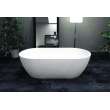 Sherwood Grande 71-in L x 32-in W x 21-in H Resin Stone Freestanding Bathtub with center drain, in White